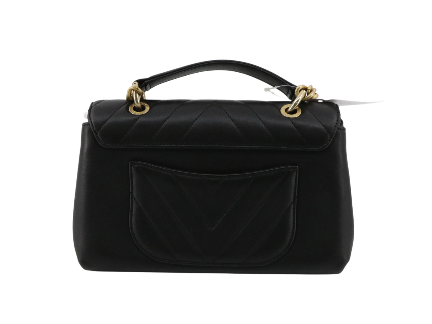 Chanel Black V stitched Women's shoulder Bag