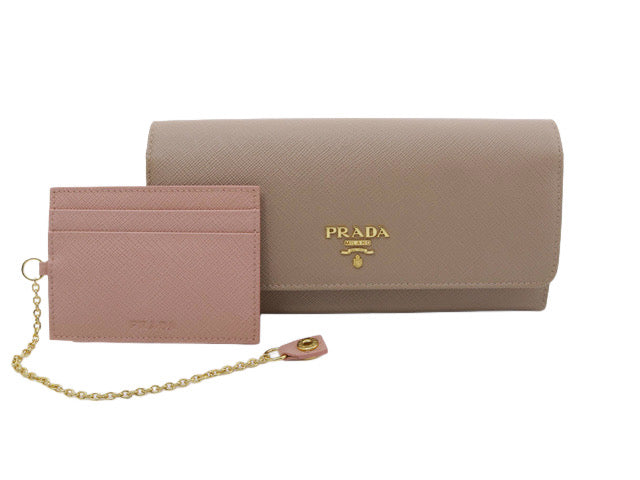 Prada saffiano long wallet