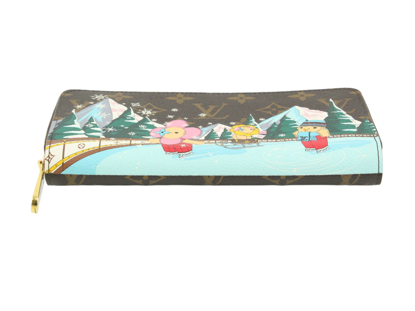 Louis Vuitton Limited Edition Vivienne Xmas Monogram Canvas Zippy Wallet