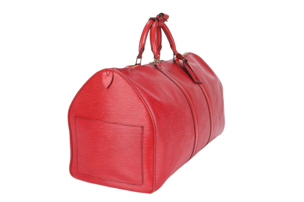 Louis Vuitton Keepall 55 Castillian Red
