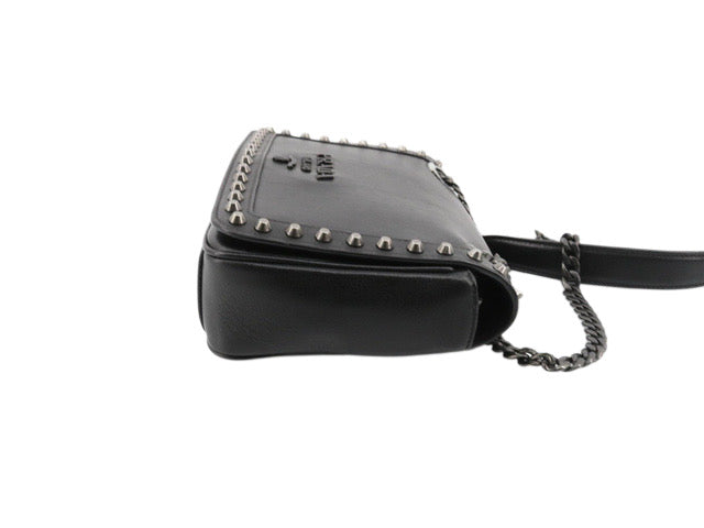 Prada Studded Glace Shoulder bag
