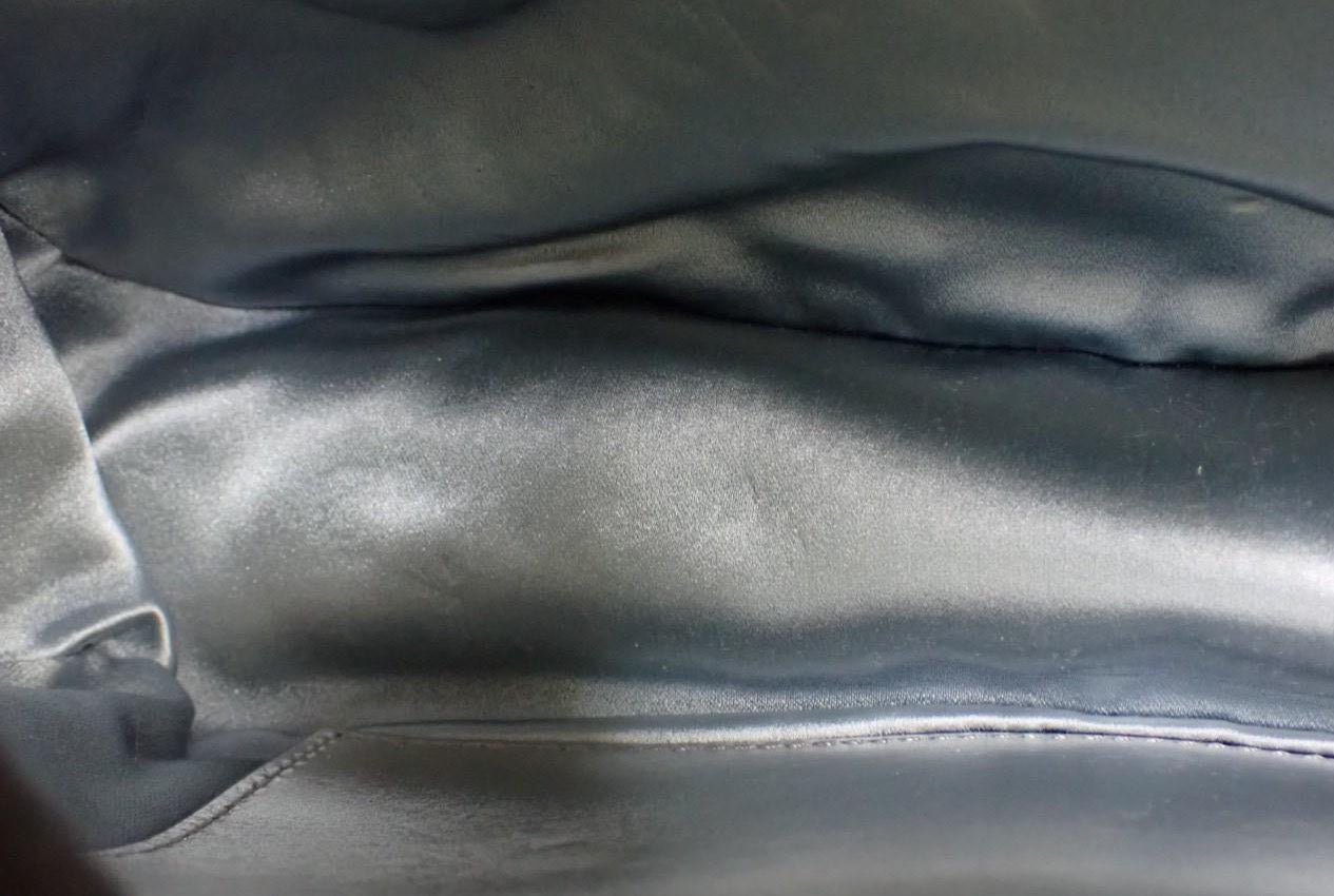 Gucci Iridescent Nappa Chevron Matelasse Small GG Marmont Chain Shoulder Bag Iridescent Snow Light Blue