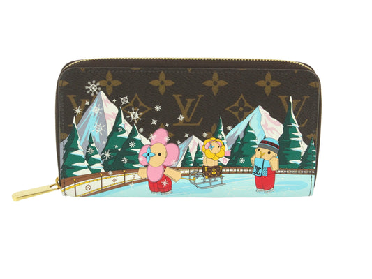 Louis Vuitton Limited Edition Vivienne Xmas Monogram Canvas Zippy Wallet